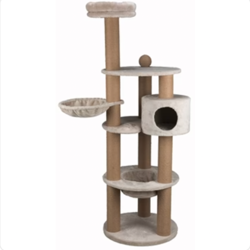 Kratzbaum Nigella Hellgrau 60X60X177 CM